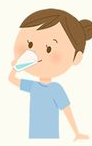 お薬を飲む患者さんのイラスト